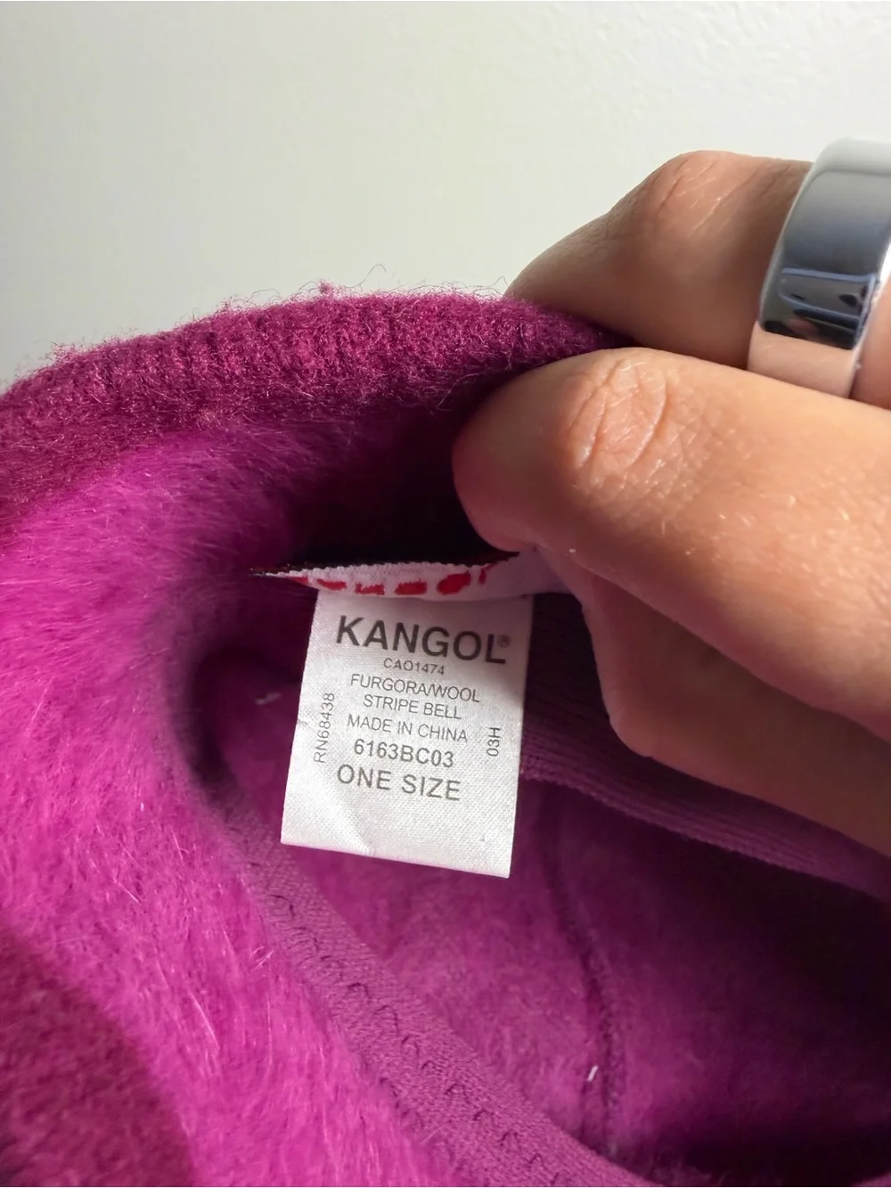Kangol Wool Two-Tone Fuzzy Purple Bucket Hat - vintage vibes - one size